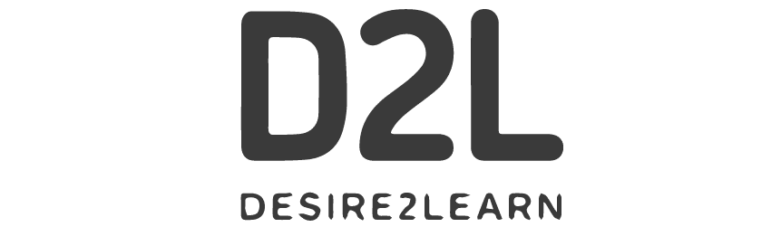 D2L company logo with Desire to Learn text