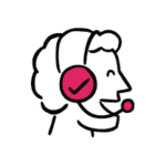 Illustration: Profile shot of user with headphones