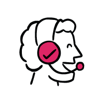 Illustration: Profile shot of user with headphones