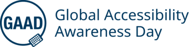 Global accessibility awareness day logo
