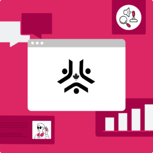 Pink thumbnail image showing the Accessible Canada Act logo on a graphic of a computer window