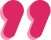 Quote icon in pink